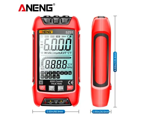 Цифровий мультиметр ANENG AN-SZ01, V, A, R, F (AN-SZ01)