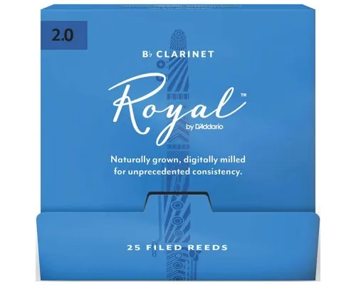 Тростина для кларнета D'Addario Royal - Bb Clarinet #2.0 - 25 Box (RCB0120-B25)