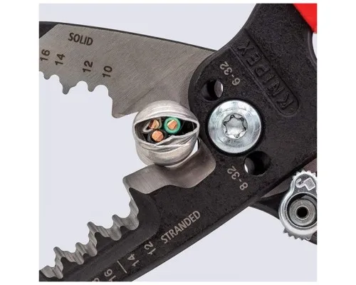 Знімач ізоляції KNIPEX багатофункціональні кліщі для електромонтажних робіт (13 72 8)