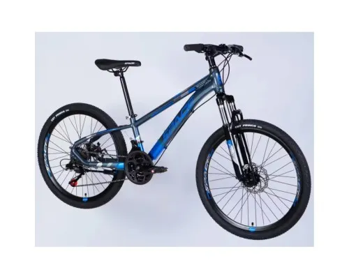 Велосипед Space 24" MERCURY DD FR рама-11" AL 2026 сіро-синій (OPS-SP-24-067)