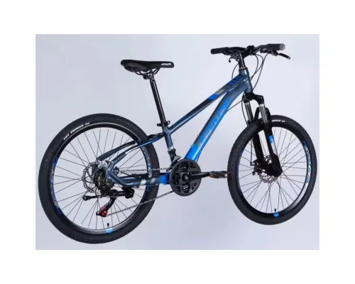 Велосипед Space 24" MERCURY DD FR рама-11" AL 2026 сіро-синій (OPS-SP-24-067)