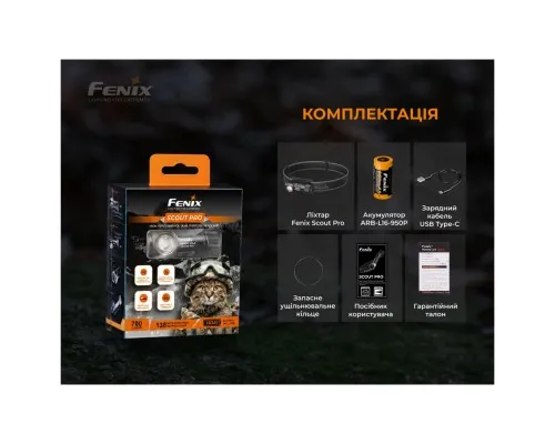 Ліхтар Fenix Scout Pro з червоним та зеленим світлом (HM50R V2.0) (ScoutPro)