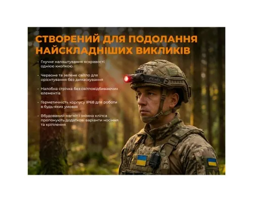 Ліхтар Fenix Scout Pro з червоним та зеленим світлом (HM50R V2.0) (ScoutPro)