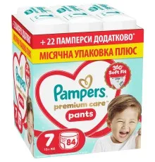 Підгузки Pampers Premium Care Pants Розмір 7 (15+ кг) 84 шт (8006530315784)