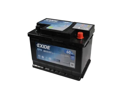 Акумулятор автомобільний EXIDE START-STOP EFB 60A (EL600)