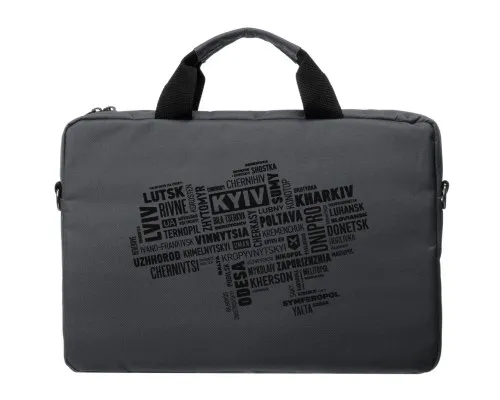 Сумка для ноутбука Vinga 15.6" NB1502 Gray, black print (NB1502UBGY)