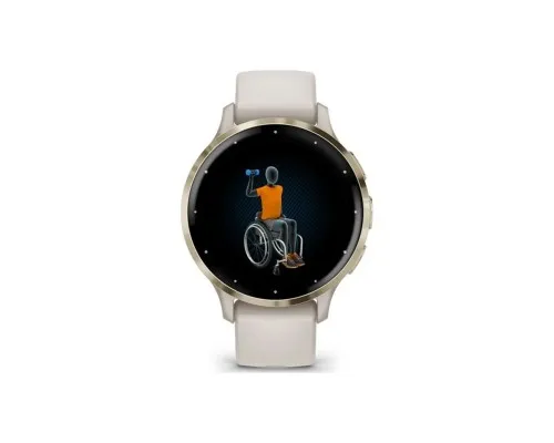 Смарт-годинник Garmin Venu 3S, Ivory + Soft Gold, GPS (010-02785-04)