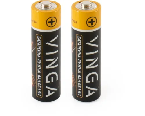 Батарейка AA LR6 Alkaline 2pcs Blister Vinga (VJABAA2)