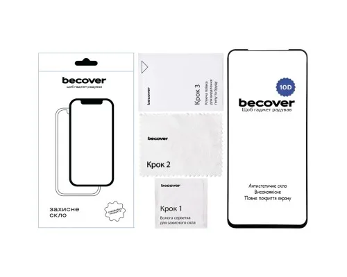 Скло захисне BeCover Nubia V60 Design 10D Black (712738)
