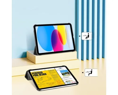 Чохол до планшета BeCover Tri Fold Hard Apple iPad 10.9" 2022/24/11" 2025/2024 Black (712983)