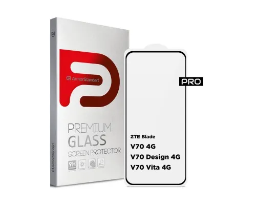 Скло захисне Armorstandart Pro ZTE Blade V70 4G / V70 Design 4G / V70 Vita 4G Black (ARM83039)