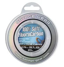 Флюорокарбон Savage Gear Soft Fluorocarbon 15m 0.92mm 40.5kg Clear (1854.22.38)