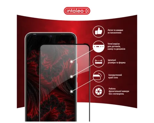 Скло захисне Intaleo Full Glue Tecno Spark 8C Black (1283126542480)