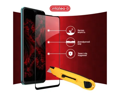 Скло захисне Intaleo Full Glue Tecno Spark 8C Black (1283126542480)