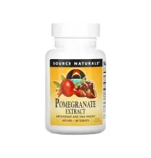 Трави Source Naturals Екстракт гранату, 500 мг, Pomegranate Extract, 60 таблеток (SNS-01627)