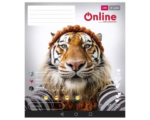 Зошит Школярик Online 48 аркушів лінія (048-3420L)