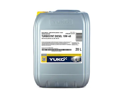 Моторна олива Yuko TURBOSYNT DIESEL 10W-40, API CH-4/SL 20л (4820070247367)