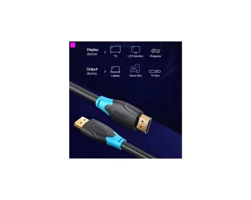 Кабель мультимедійний HDMI M to HDMI M 3.0m black Vention (AACBI)