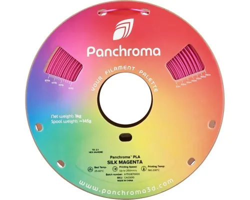 Пластик для 3D-принтера Polymaker PLA PANCHROMA SILK 1,75mm 1kg MAGENTA (CA03010)
