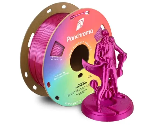 Пластик для 3D-принтера Polymaker PLA PANCHROMA SILK 1,75mm 1kg MAGENTA (CA03010)