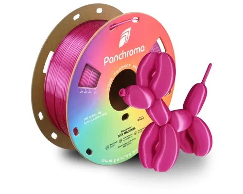 Пластик для 3D-принтера Polymaker PLA PANCHROMA SILK 1,75mm 1kg MAGENTA (CA03010)