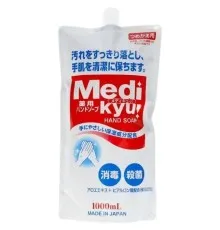 Рідке мило Rocket Soap Medi Kyu Medicated Hand Soap Антибактеріальне Змінний блок 1 л (4571113800642)