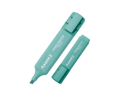 Маркер Axent Highlighter 2537-A, 1-5 мм клиноп. пастель бірюзовий (2537-09-A)