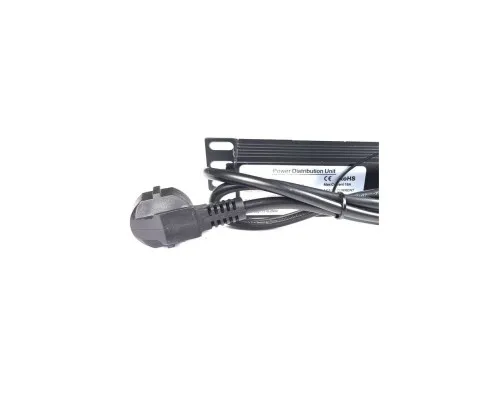 Силовий блок Eserver 19" 8 розеток, выкл., алюм. корпус PDU 220В, 16А (WT-2261A-GER-8WAY)