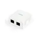 Комп'ютерна розетка Cablexpert RJ45x2 UTP, cat.5e (NCAC-2U5E-01)