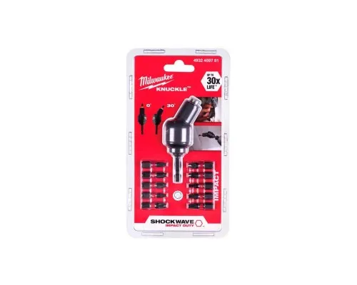 Набір біт Milwaukee SHOCKWAVE з насадкою Knuckle 11шт (4932459781)