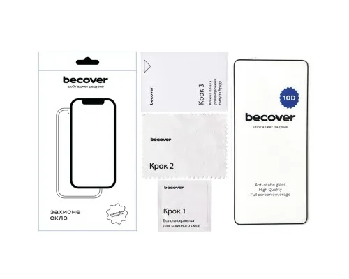 Скло захисне BeCover Oppo Reno12 F 5G 10D Black (712739)