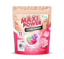 Капсули для прання Maxi Power Flower Wind 11 шт. (4823098414988)