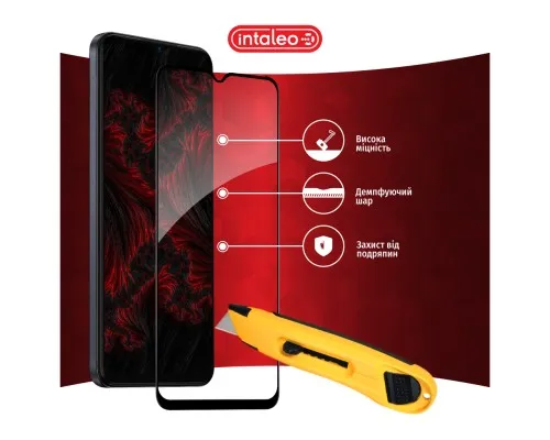 Скло захисне Intaleo Full Glue Tecno Spark 9 Pro Black (1283126547331)
