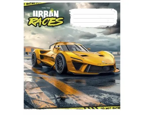 Зошит Школярик Time the urban races 48 аркушів лінія (048-3439L)