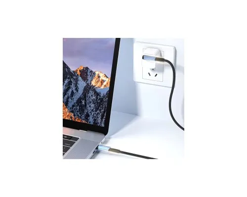 Дата кабель USB-C to USB-C 2.0m 100W 90° corner black Essager (EXCTT1-CGWTA01)