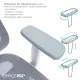 Офісне крісло OfficePro Wave OC670-G-G-G (OC670-G-G-G)