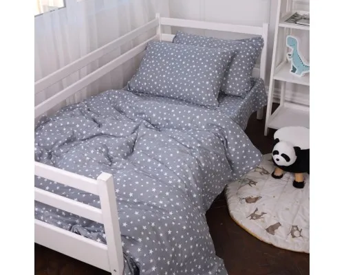 Постільна білизна MirSon 012 Grey Stars Фланель 220х240 King Size (2200009653117)