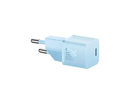 Зарядний пристрій Baseus USB-C PD20W GaN blue (CCGN050103)