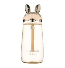 Пляшка для води Ardesto Bunny 600мл, пластик, жовтий (AR2260BY)