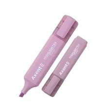 Маркер Axent Highlighter 2537-A, 1-5 мм клиноп. пастель лавандовий (2537-36-A)