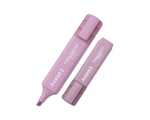 Маркер Axent Highlighter 2537-A, 1-5 мм клиноп. пастель лавандовий (2537-36-A)