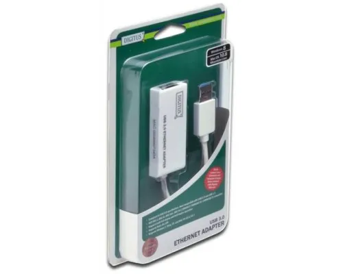 Перехідник USB 3.0 AM to RJ45 Ethernet 1000Mbps Digitus (DN-3023)