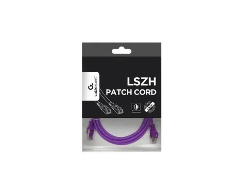 Патч-корд 5м S/FTP Cat 6A CU LSZH violet Cablexpert (PP6A-LSZHCU-V-5M)