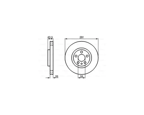 Гальмівний диск Bosch 0 986 478 812