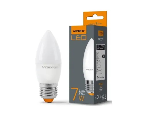 Лампочка TITANUM LED C37e 7W E27 4100K (VL-C37e-07274)
