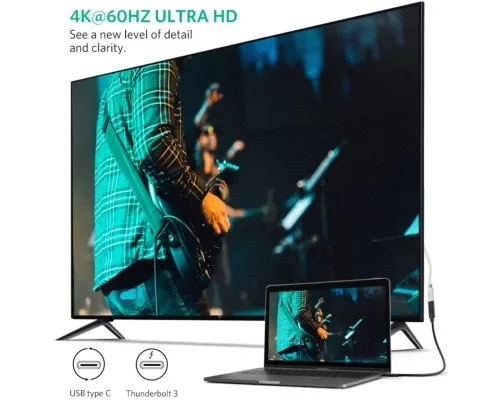 Дата кабель USB-C to USB-C 1.0m USB 3.1Gen2 100W US353 Black Ugreen (10387)