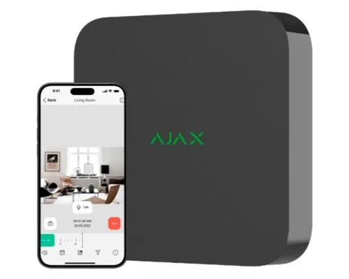 Реєстратор для відеоспостереження Ajax NVR_8 чорна (NVR_8/чорна)