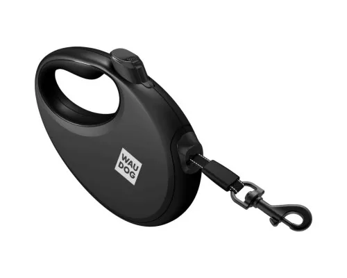 Повідець для собак WAUDOG R-leash з контейнером для пакетів S до 12 кг 3 м чорний (26281)