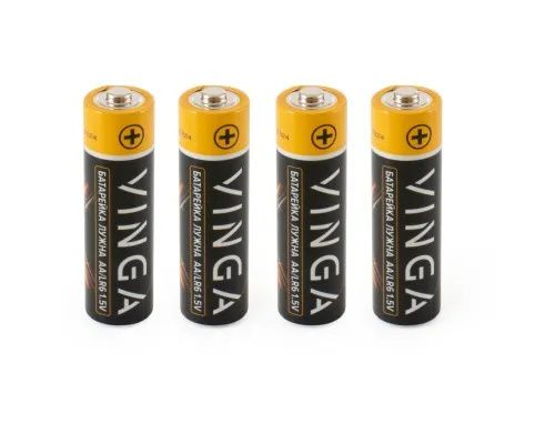 Батарейка AA LR6 Alkaline 4pcs Blister Vinga (VJABAA4)