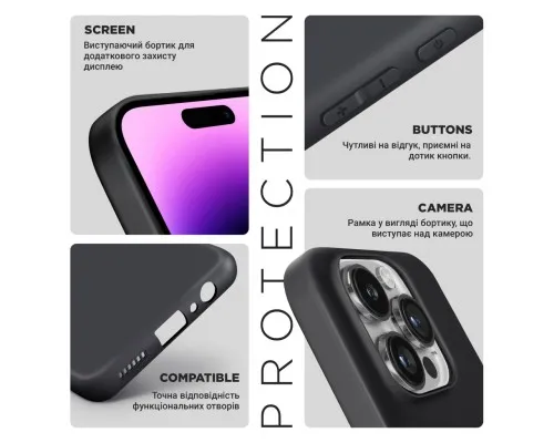 Чохол до мобільного телефона Armorstandart Matte Slim Fit Motorola G15 Camera cover Black (ARM82998)